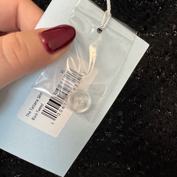 Hill House Tatiana Skirt in Black Tweed - Picture 5 of 5